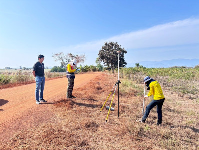 นิคมสหกรณ์ทับเสลา เดินหน้าสำรวจพิกัดวงรอบกันเขต ... พารามิเตอร์รูปภาพ 1