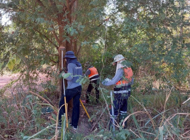 นิคมสหกรณ์ทับเสลา เดินหน้าสำรวจพิกัดวงรอบกันเขต ... พารามิเตอร์รูปภาพ 5