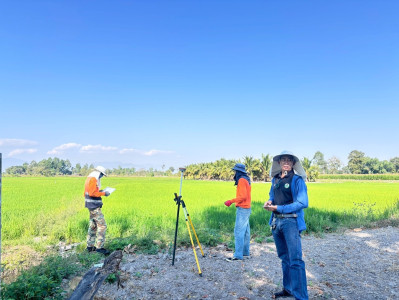 นิคมสหกรณ์ทับเสลา เดินหน้าสำรวจพิกัดวงรอบกันเขต ... พารามิเตอร์รูปภาพ 1