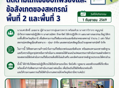 ติดตามแก้ไขข้อบกพร่องและข้อสังเกตของสหกรณ์พื้นที่ ... พารามิเตอร์รูปภาพ 5