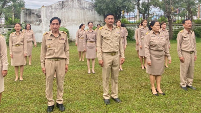 จัดกิจกรรมเคารพธงชาติไทยและร้องเพลงชาติไทย ... พารามิเตอร์รูปภาพ 1