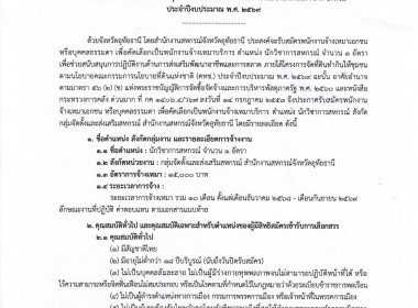 ประกาศจังหวัดอุทัยธานี เรื่อง รับสมัครพนักงานจ้างเหมาเอกชน ... พารามิเตอร์รูปภาพ 1